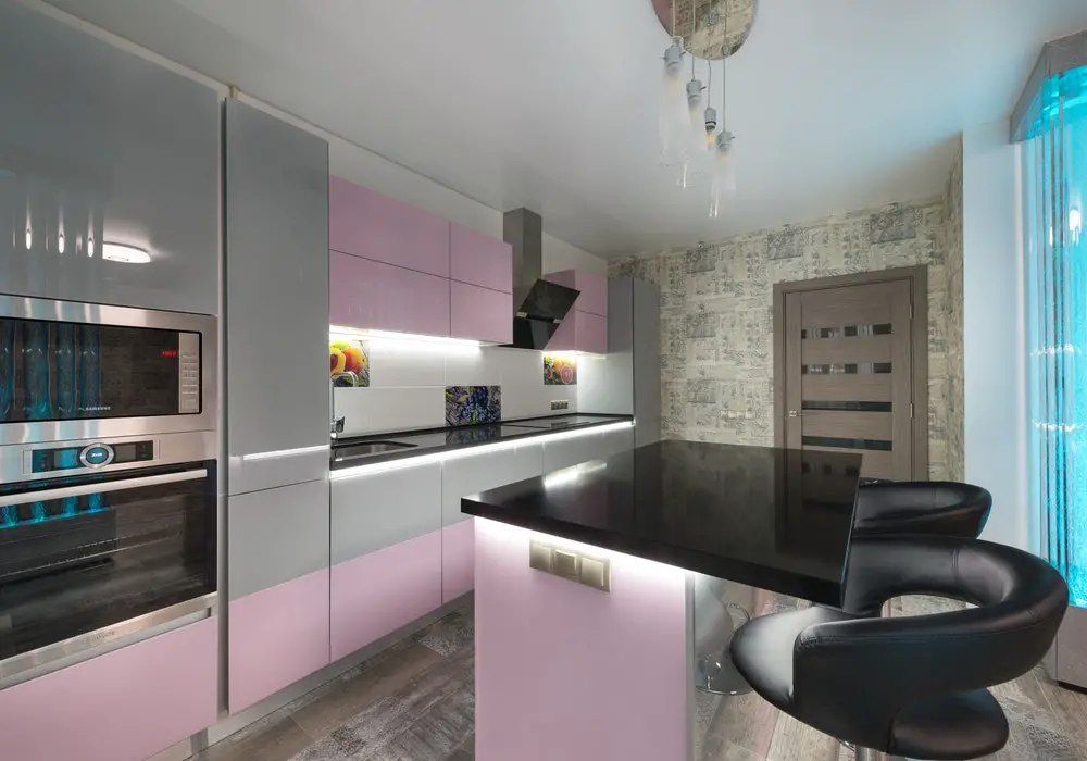 glossy kitchen furniture